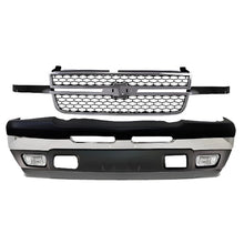 Load image into Gallery viewer, 9-Pcs Kit for 2003–2007 Chevrolet Silverado 1500 &amp; 2500 – Front Bumper &amp; Valance Chrome Finish, OEM Fit