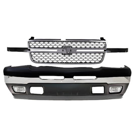 9-Pcs Kit for 2003–2007 Chevrolet Silverado 1500 & 2500 – Front Bumper & Valance Chrome Finish, OEM Fit