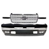 9-Pcs Kit for 2003–2007 Chevrolet Silverado 1500 & 2500 – Front Bumper & Valance Chrome Finish, OEM Fit
