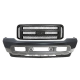 1999-2004 Ford F-250 Super Duty Front Bumper Primed & Grille Assembly Kit | OEM Fit