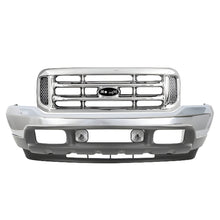 Load image into Gallery viewer, Kit Replacement 1999–2004 Ford F-250 Super Duty Front Bumper &amp; Grille Assembly Kit, Chrome Finish, OEM Fit