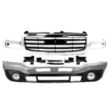 2003-2007 GMC Sierra 1500 2500 HD 3500 Front Bumper Chrome & Fog Lights Kit | OEM Fit