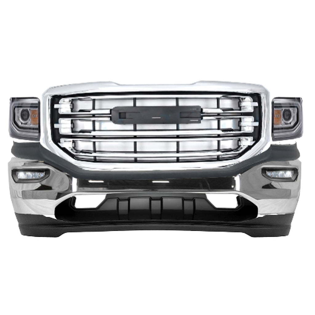2016-2019 GMC Sierra 1500 Front Bumper & Headlight Assembly Kit | OEM Fit