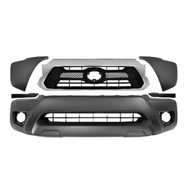 2012-2015 Toyota Tacoma Front Bumper Cover Paintable & Grille Assembly Kit  | OEM Fit