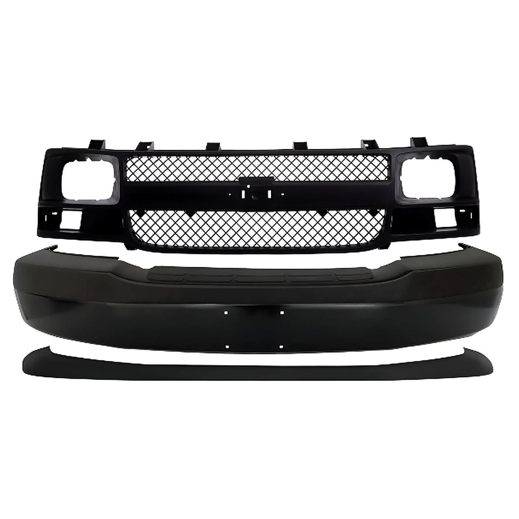 2003-2023 Chevrolet Express 1500 2500 3500 4500 Front Bumper Primed & Valance Textured  | OEM Fit