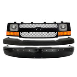 2003-2023 Chevrolet Express 1500 2500 3500 4500 Front Bumper Primed & Grille Assembly Kit | OEM Fit