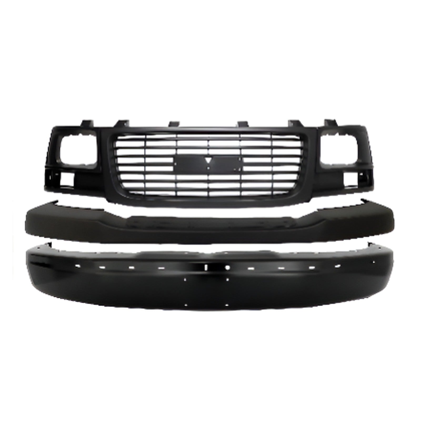 2003-23 GMC Savana 1500 2500 3500 Front Bumper Primed & Grille Assembly Kit | OEM Fit