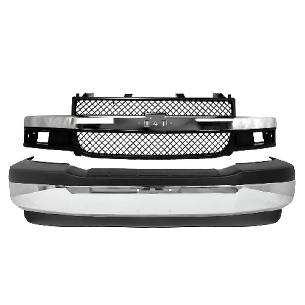 2009-2010 Dodge Ram 1500 & 2011-2012 Ram 1500 Front Bumper Chrome & Fog Lights Kit  | OEM Fit