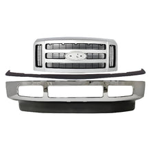 Load image into Gallery viewer, Kit Replacement 2008–2010 Ford F-250 &amp; F-350 Super Duty Front Bumper &amp; Grille Assembly Kit, Chrome Finish, OEM Fit