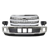 Kit Replacement for 2015–2017 Ford F-150, Front Bumper Chrome & Fog Lights Assembly Kit | OEM Fit