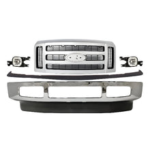 Load image into Gallery viewer, 2008-2010 Ford F-250 Super Duty &amp; F-350 Front Bumper Chrome &amp; Fog Lights Assembly Kit | OEM Fit