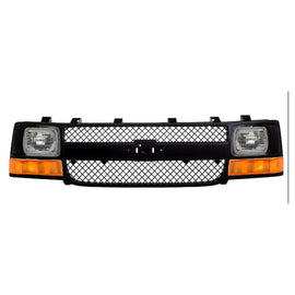 2003-2017 Chevrolet Express 1500 2500 3500 4500 Front Grille Assembly & Headlight Kit | OEM Fit