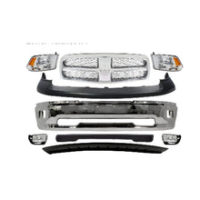 Load image into Gallery viewer, 2009-2010 Dodge Ram 1500 &amp; 2011-2012 Ram 1500 Front Bumper Chrome &amp; Headlights Kit | OEM Fit