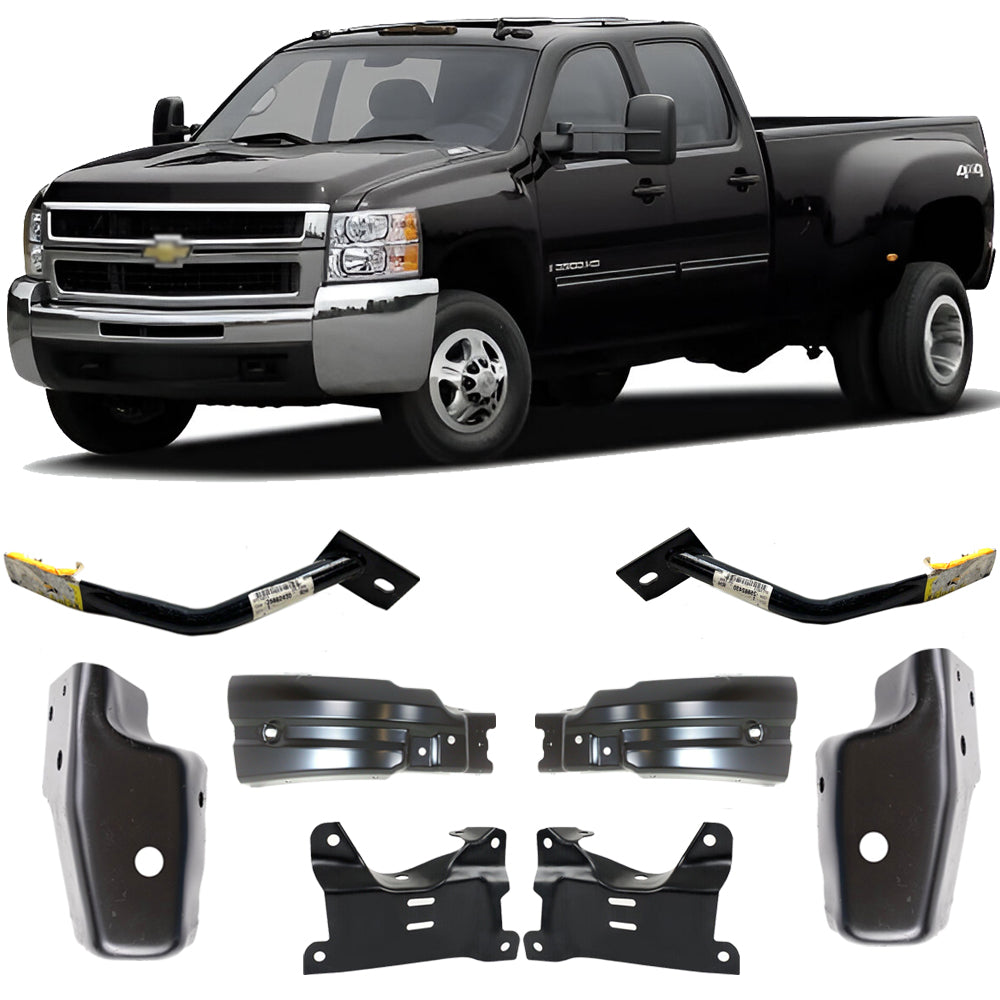 2007-2010 Chevrolet Silverado 2500HD 3500HD Front Bumper Brackets Kit | OEM Fit