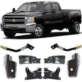 2007-2010 Chevrolet Silverado 2500HD 3500HD Front Bumper Brackets Kit | OEM Fit
