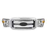 2011-2016 Ford F-250 Super Duty and 350 Front Grille Assembly & Headlights Assembly Kit | OEM Fit