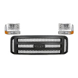 1999-2004 Ford F-250 Super Duty and 350 Front Grille Assembly & Headlights  | OEM Fit