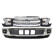 Load image into Gallery viewer, Kit 4Replacement 2015–2017 Ford F-150 Front Bumper &amp; Headlights Assembly Kit, Chrome Finish, OEM Fit