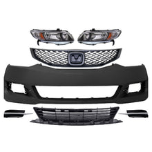Load image into Gallery viewer, 2009-2011 Honda Civic Front Bumper Cover Paintable &amp; Grille Assembly Kit | OEM Fit