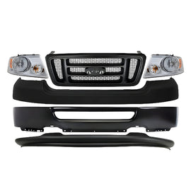 Kit Replacement kit for 2006–2008 Ford F-150, Front Bumper Primed & Headlight Assembly Kit | OEM Fit