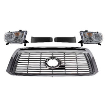 Load image into Gallery viewer, 2010-2013 Toyota Tundra Front Grille Assembly Chrome &amp; Headlights Assembly | OEM Fit