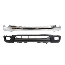 Load image into Gallery viewer, 2001-2004 Toyota Tacoma 2 Piece Kit | Front Bumper Chrome Steel &amp; Valance Textured Kit  | OEM Fit