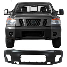 Load image into Gallery viewer, Front Bumper Black Steel 2008–2015 Nissan Titan | OEM Fit