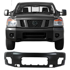 Front Bumper Black Steel 2008–2015 Nissan Titan | OEM Fit