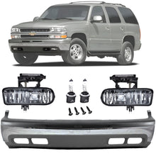 Load image into Gallery viewer, 2000-2006 Chevy Suburban Tahoe Front Chrome Bumper Kit | OEM Fit
