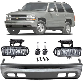 2000-2006 Chevy Suburban Tahoe Front Chrome Bumper Kit | OEM Fit