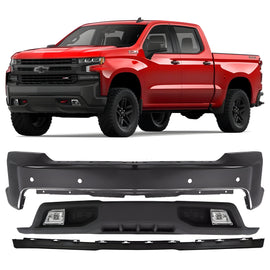 2019-2021 Chevrolet Silverado 1500 Front Bumper Paintable & Valance Kit | OEM Fit