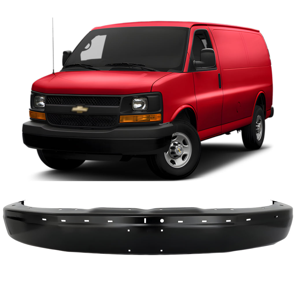 Front Bumper Paintable For 2003-2023 Chevy Express / GMC Savana 1500 2500 3500