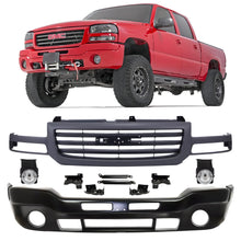 Load image into Gallery viewer, Front Bumper Primed &amp; Fog Lights Kit For 2003-2007 GMC Sierra 1500 2500 HD &amp; 3500