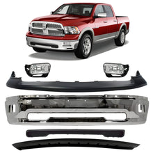 Load image into Gallery viewer, Front Bumper Chrome &amp; Fog Lights Kit For 2009-2010 Dodge Ram 1500 &amp; 2011-2012 Ram 1500