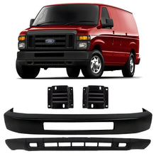 Load image into Gallery viewer, Front Bumper Paintable &amp; Bumper Brackets Kit For 2008-2019 Ford E-150 E-250 &amp; E-350 E-450 Super Duty