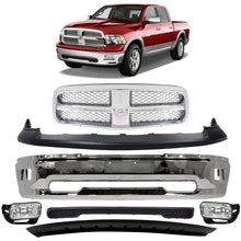 Load image into Gallery viewer, Front Bumper Chrome &amp; Fog Lights Kit For 2009-2010 Dodge Ram 1500 &amp; 2011-2012 Ram 1500