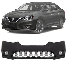 Load image into Gallery viewer, Front Bumper Cover Paintable &amp; Fog Lights Assembly For 2016-2019 Nissan Sentra