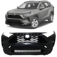 Load image into Gallery viewer, Front Bumper Cover Primed &amp; Fog Lights Assembly Kit For 2019-2021 Toyota RAV4