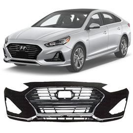 2018-2019 Hyundai Sonata Front Bumper Cover Fascia Primed & Grille Assembly  | OEM Fit