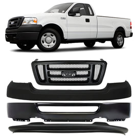 2006-2008 Ford F-150 Truck Front Bumper Paint to Match & Grille Assembly Kit | OEM Fit