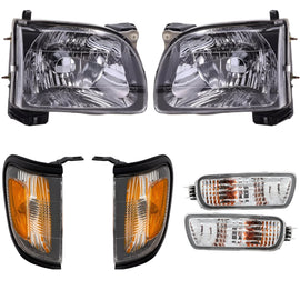 2001-2004 Toyota Tacoma Front Headlight, Corner Light, Turn Signal Light Kit | OEM Fit