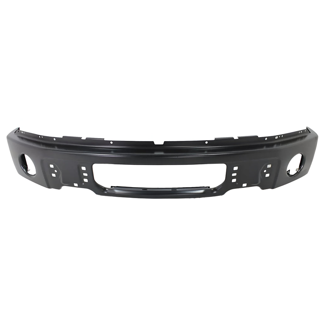 Front Bumper Black Steel For 2009-2014 Ford F-150