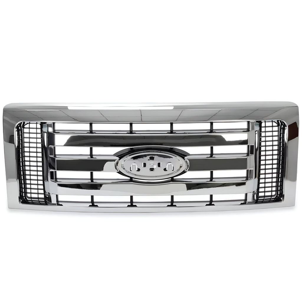 Front Grille Assembly Chrome Plastic For 2009-2014 Ford F-150