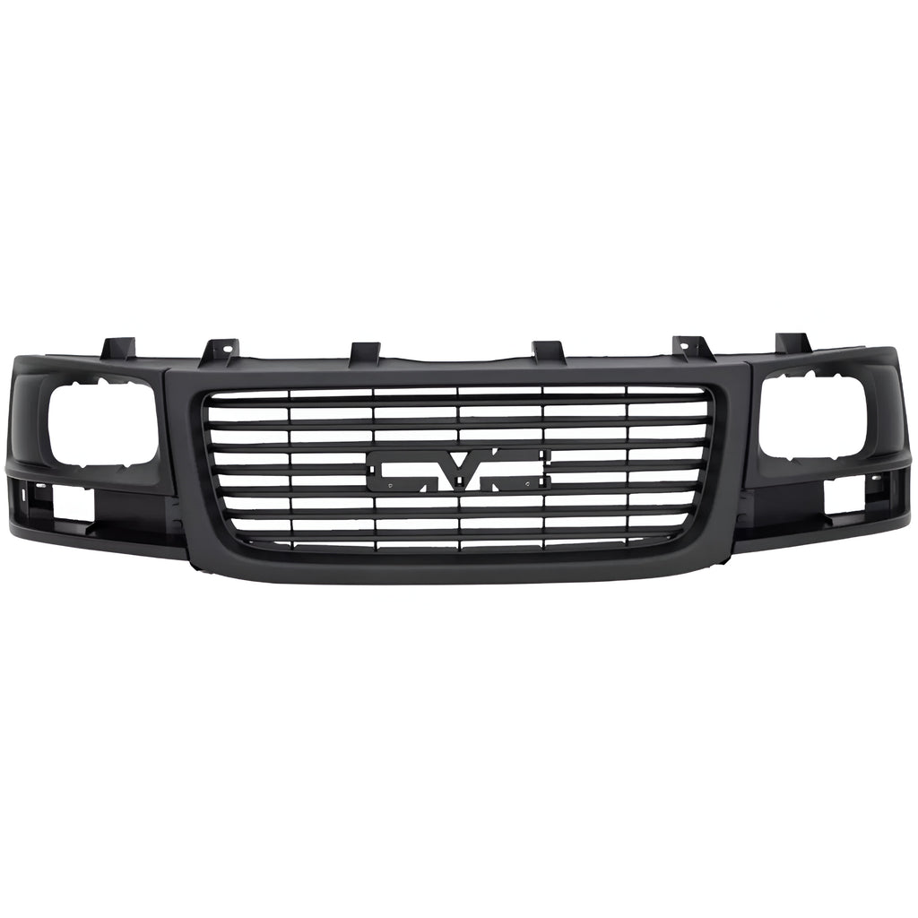 Front Grille Assembly Black Plastic For 2003-2023 GMC Savana 1500 2500 3500