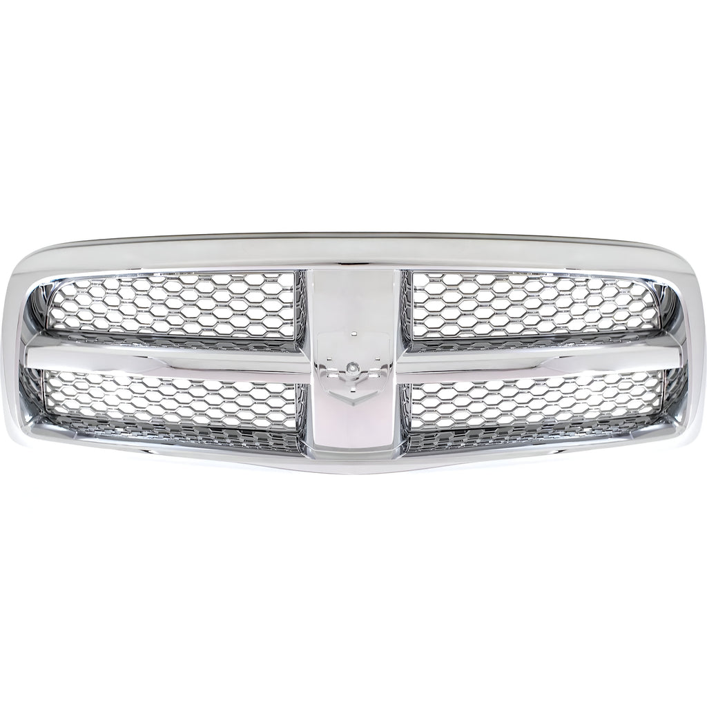 Front Grille Chrome Plastic For 2011-2012 Ram 1500 2009-2010 Dodge Ram 1500