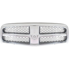 Front Grille Chrome Plastic For 2011-2012 Ram 1500 2009-2010 Dodge Ram 1500