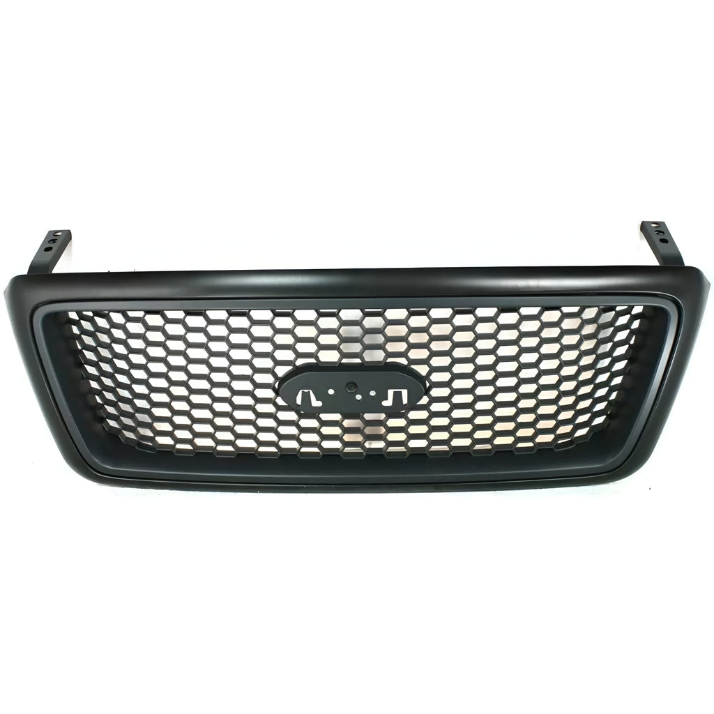 Front Grille Assembly Black Plastic Kit For 2004-2005 Ford F-150 Truck