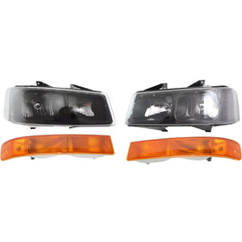 2003-2023 GMC Savana 1500 2500 3500 Front Headlights and Parking Lights W/Bulbs | OEM Fit