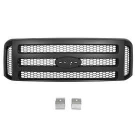 Front Grille Assembly Black Plastic For 1999-2004 Ford F-250 Super Duty