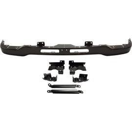 2003-2007 GMC Sierra 1500 2500 HD & 3500 Front Bumper Face Bar W/ Brackets Black Steel | OEM Fit
